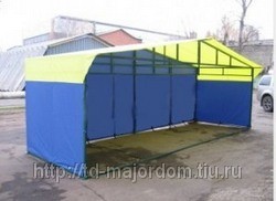 Палатка торговая, разборная «Домик» 6х2 